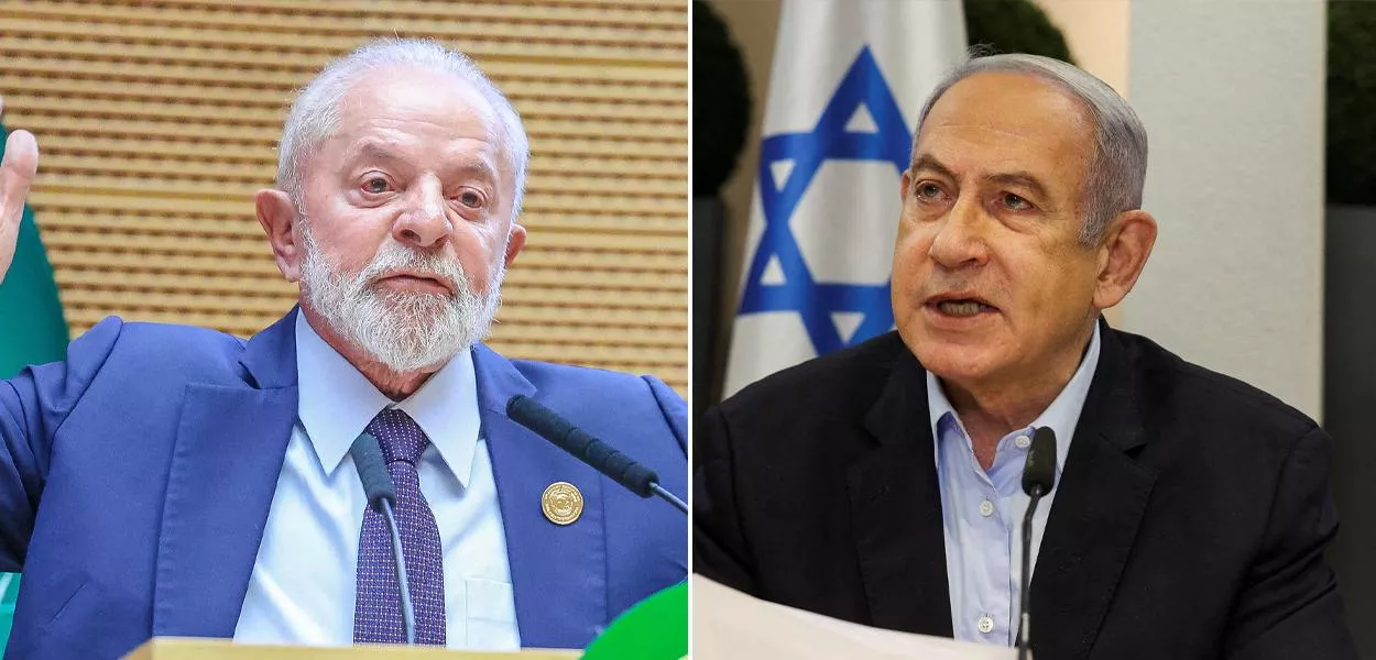 Lula e Benjamin Netanyahu
