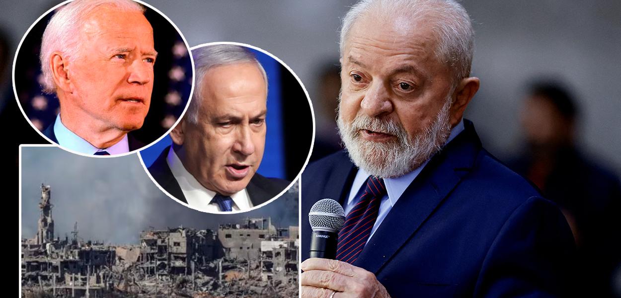 Joe Biden, Benjamin Netanyahu, Faixa de Gaza e Luiz Inácio Lula da Silva