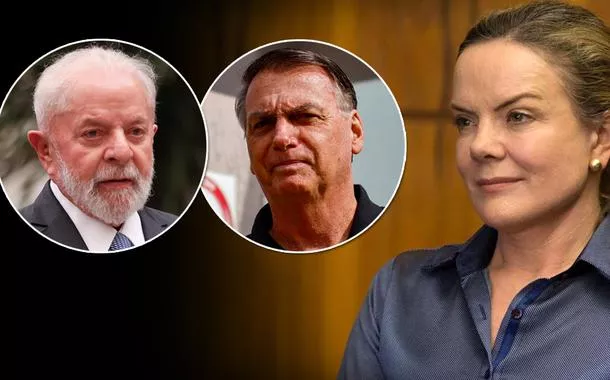 Luiz Inácio Lula da Silva, Jair Bolsonaro e Gleisi Hoffmann