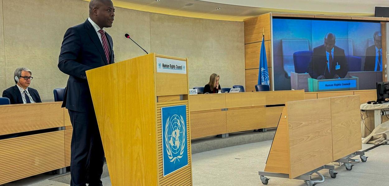 Ministro Sílvio Almeida fala no Conselho de Direitos Humanos da ONU 