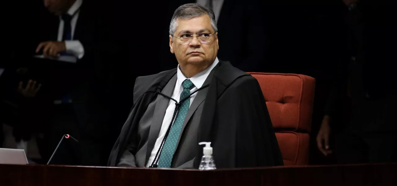 Ministro Flávio Dino durante a sessão da Primeira Turma do STF