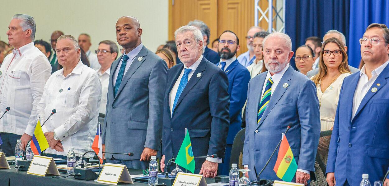 Lula durante cerimônia de Abertura da 8ª Cúpula de Chefes de Estado e Governo da Comunidade dos Estados Latino-Americanos e Caribenhos (Celac)  