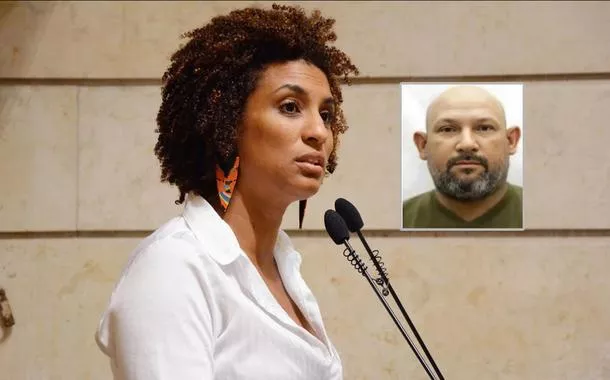 Marielle Franco e o mecânico Edilson Barbosa dos Santos, conhecido como Orelha