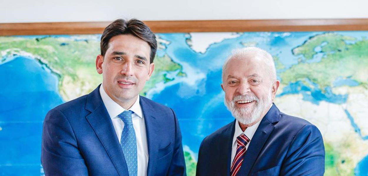 Silvio Costa Filho (à esq.) e Luiz Inácio Lula da Silva