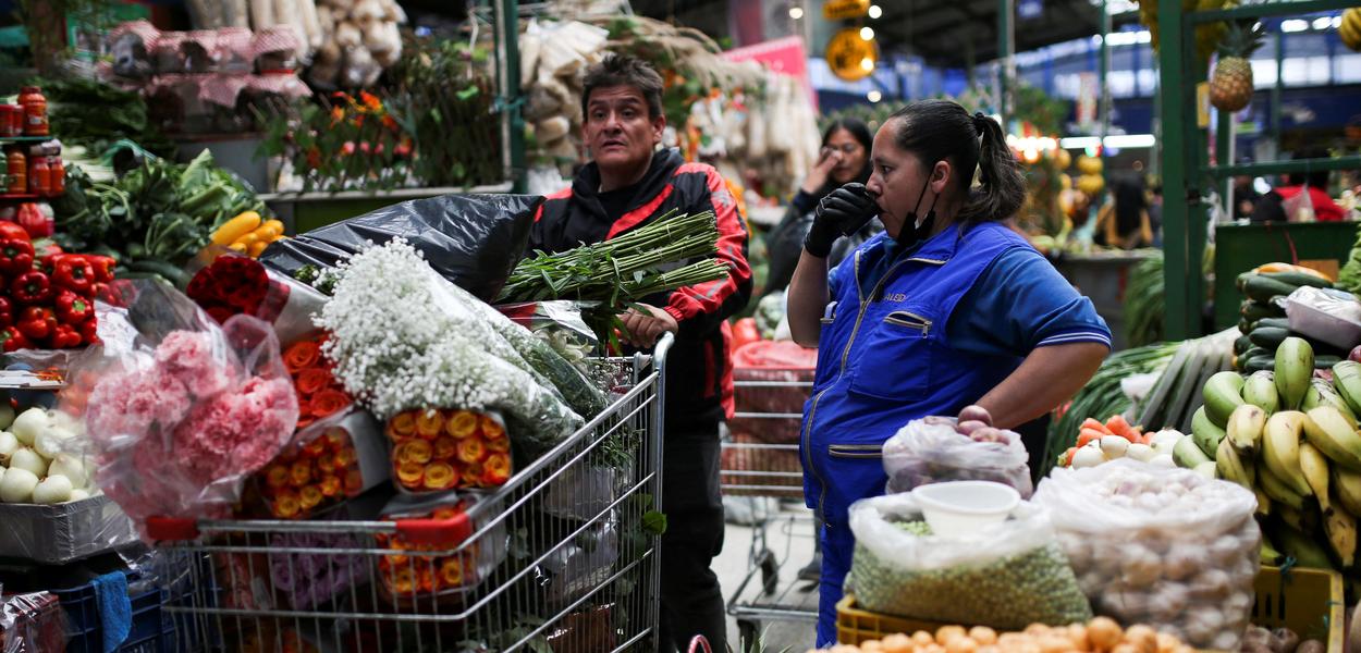 Supermercado em Bogotá, na Colômbia