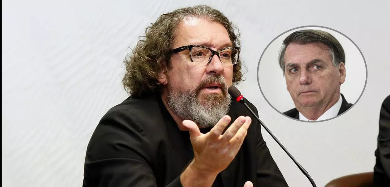 Antonio Carlos de Almeida Castro (mais destaque) e Jair Bolsonaro 
