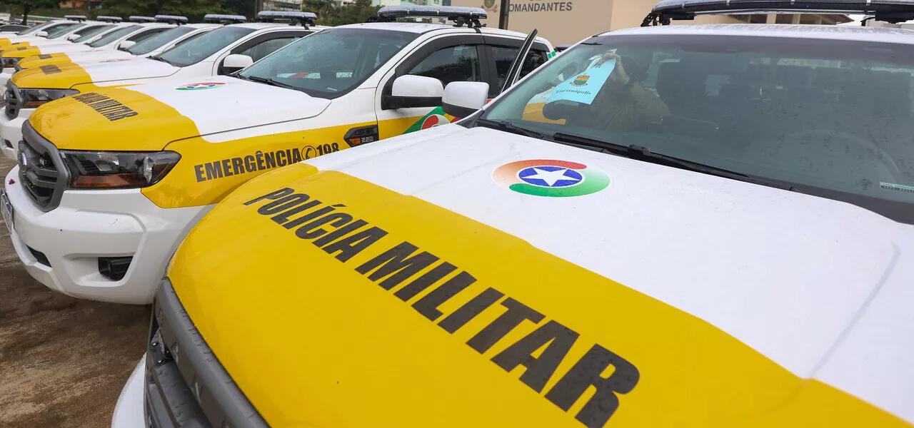 Viaturas da Polícia Militar de Santa Catarina