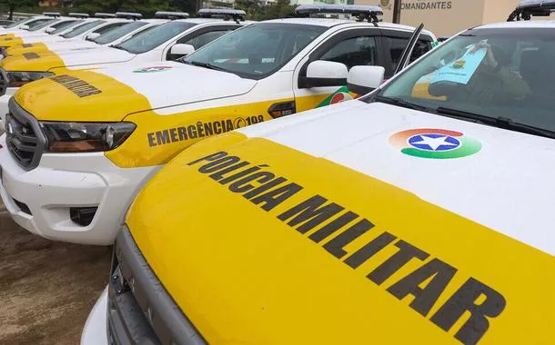 Viaturas da Polícia Militar de Santa Catarina