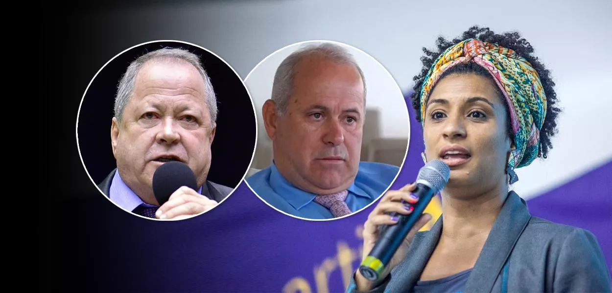 Chiquinho e Domingos Brazão e Marielle Franco