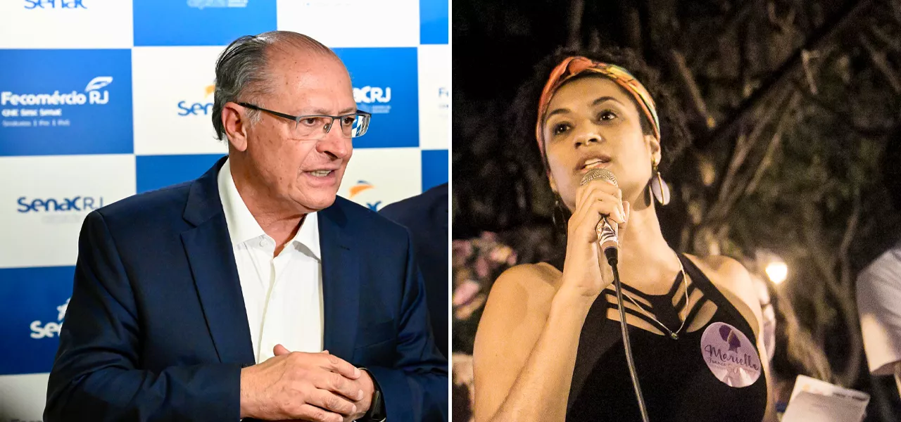 Geraldo Alckmin e Marielle Franco