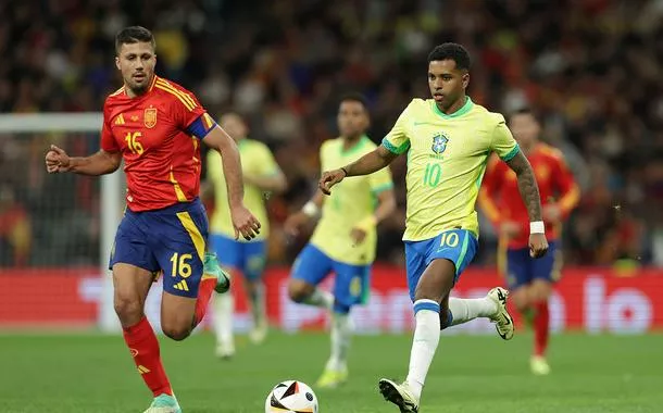 Espanha e Brasil empatam em jogo de seis gols no estádio Santiago Bernabéu (vídeo)