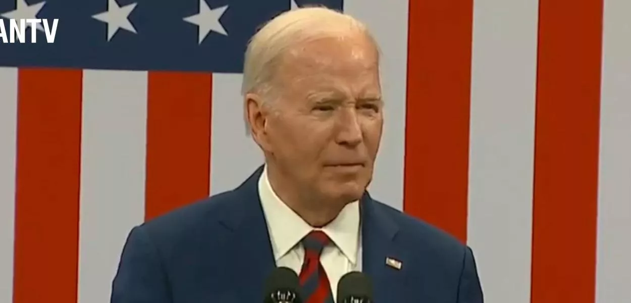 Joe Biden durante discurso