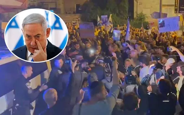 Milhares vão às ruasbrazino777 como jogarTel Avivbrazino777 como jogarprotesto contra Benjamin Netanyahu, denunciado por genocídio (vídeo)