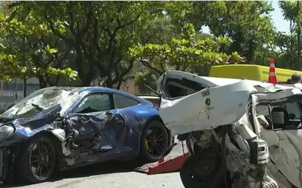 Polícia procura motorista milionário de Porsche que bateu em carro, matou condutor e fugiu em SP