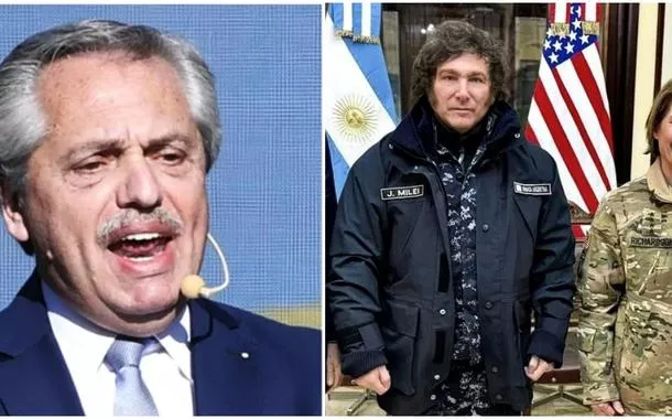 "Seu servilismo é humilhante", diz Alberto Fernández após reunião de Milei com militares dos EUA
