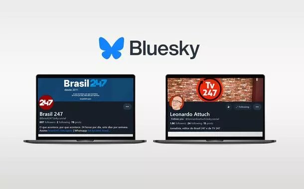 Brasil 247 e seus jornalistas abraçam a rede social Bluesky, que irá tomar o espaço do X no Brasil e no mundo