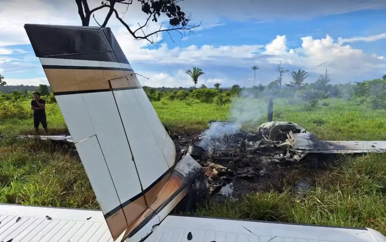 Avião interceptado pela FAB em Mato Grosso