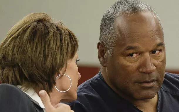 OJ Simpson com advogada Patricia Palm em Las Vegas