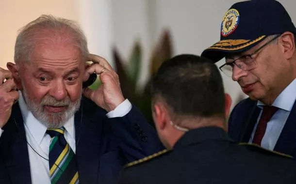Presidente Luiz Inácio Lula da Silva e presidente da Colômbia, Gustavo Petro