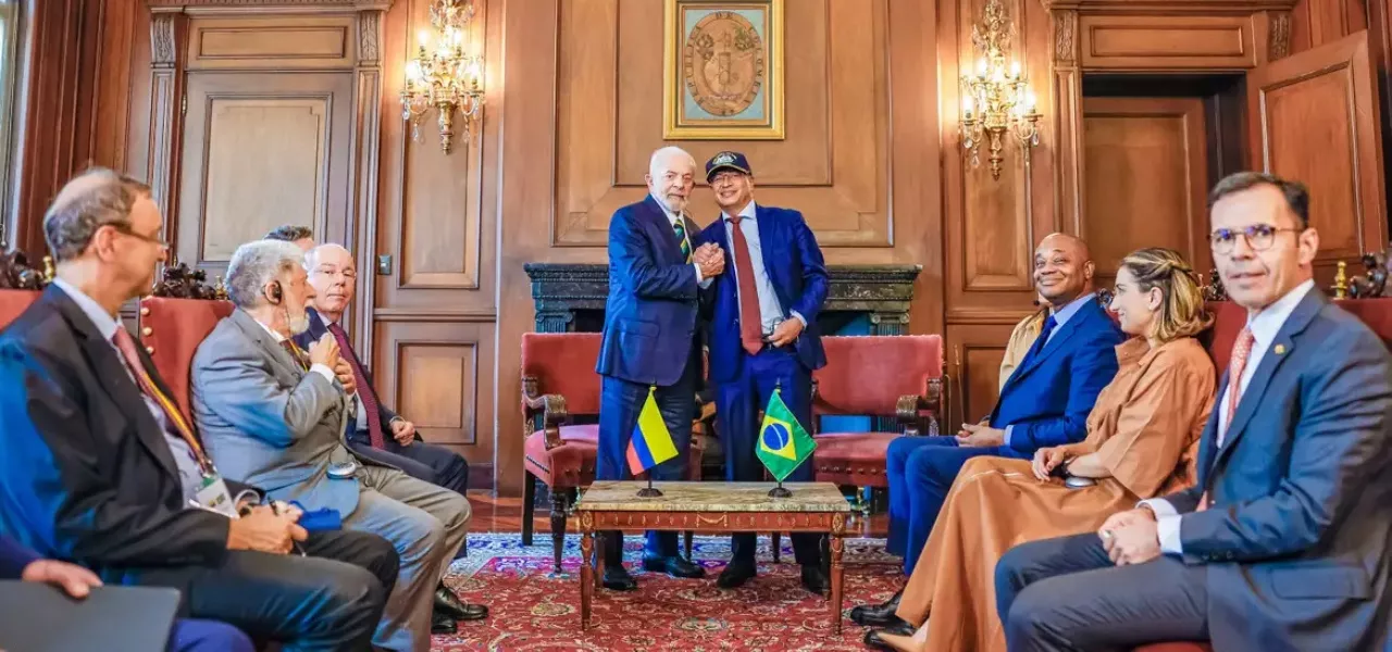 Lula e Gustavo Petro na Colômbia