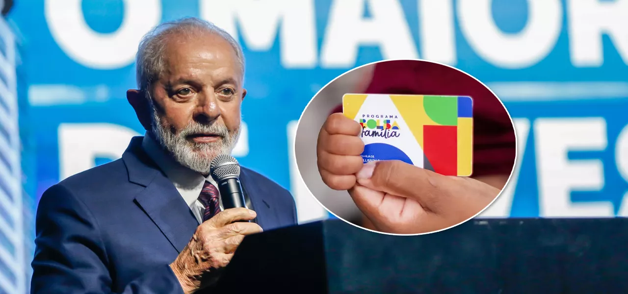 Lula e cartão do Bolsa Família