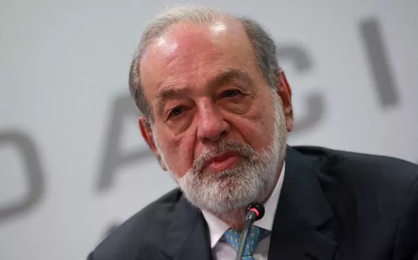 Bilionário mexicano Carlos Slim na Cidade do México