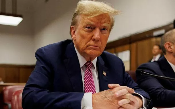 Trump durante julgamento em Nova York 19/4/2024