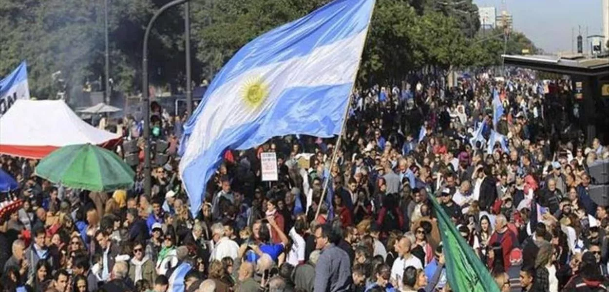 Manifestação popular na Argentina