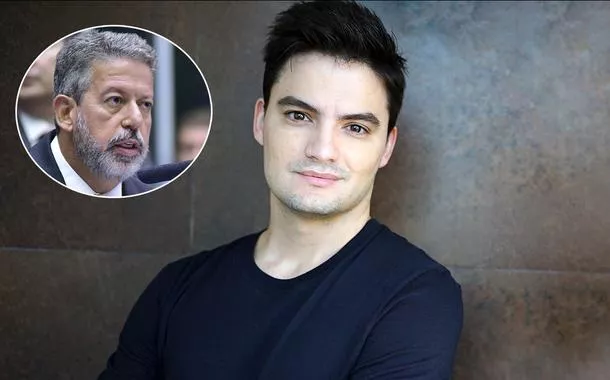 Arthur Lira (à esq.) e Felipe Neto 