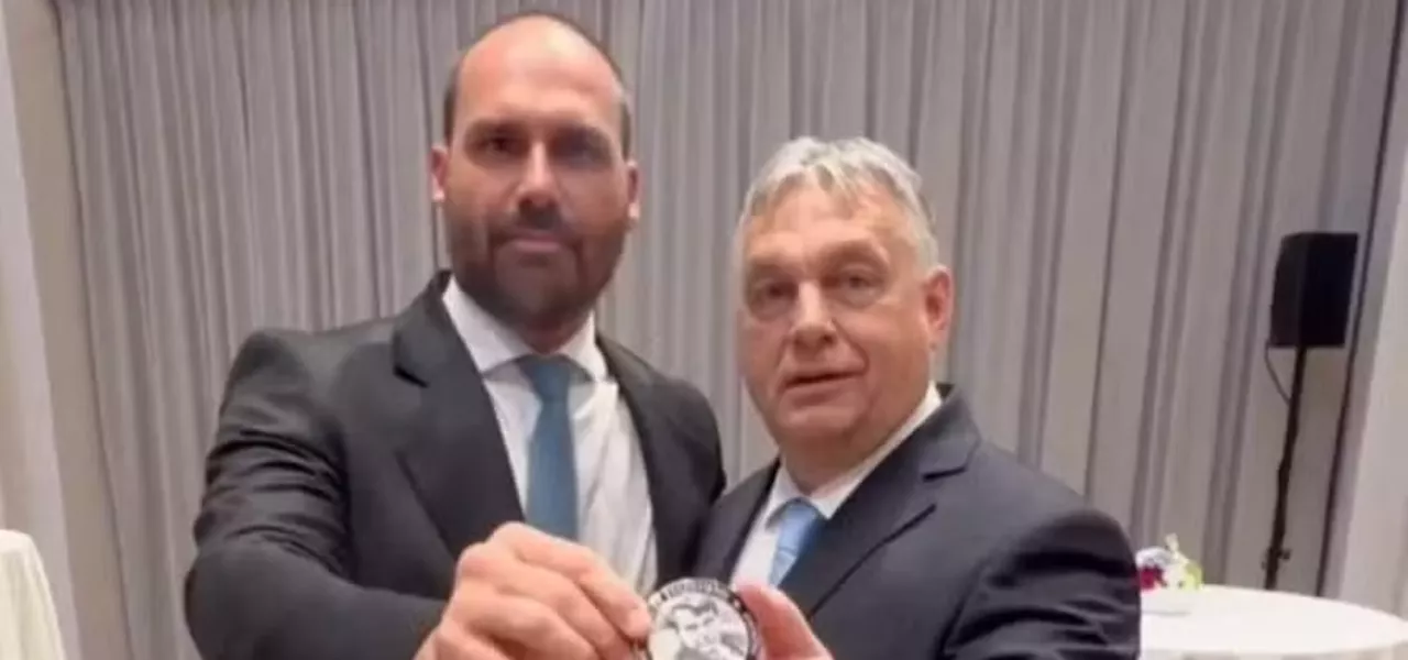 Eduardo Bolsonaro e Viktor Orbán