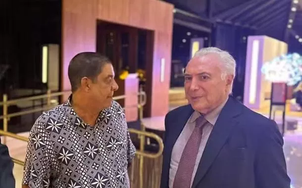 Zeca Pagodinho encontra com Temer, não o reconhece e dispara: 'te conheço de algum lugar'