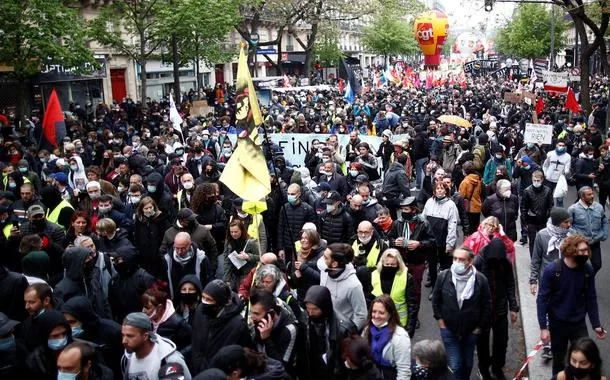 Ato do Primeiro de Maio em Paris