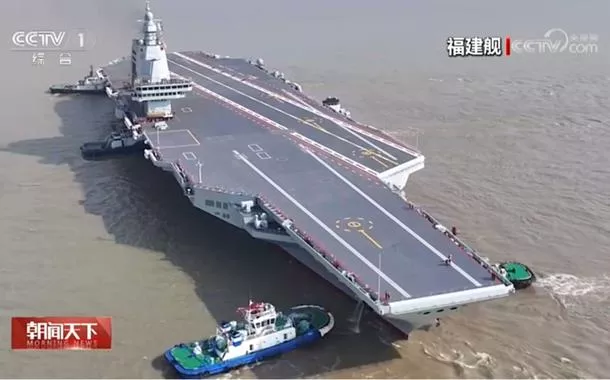 China inicia teste no mar do seu terceiro porta-aviões