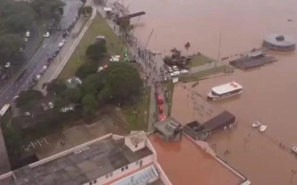 Internautas relatam preocupação com o nível do rio Guaíba (vídeo)