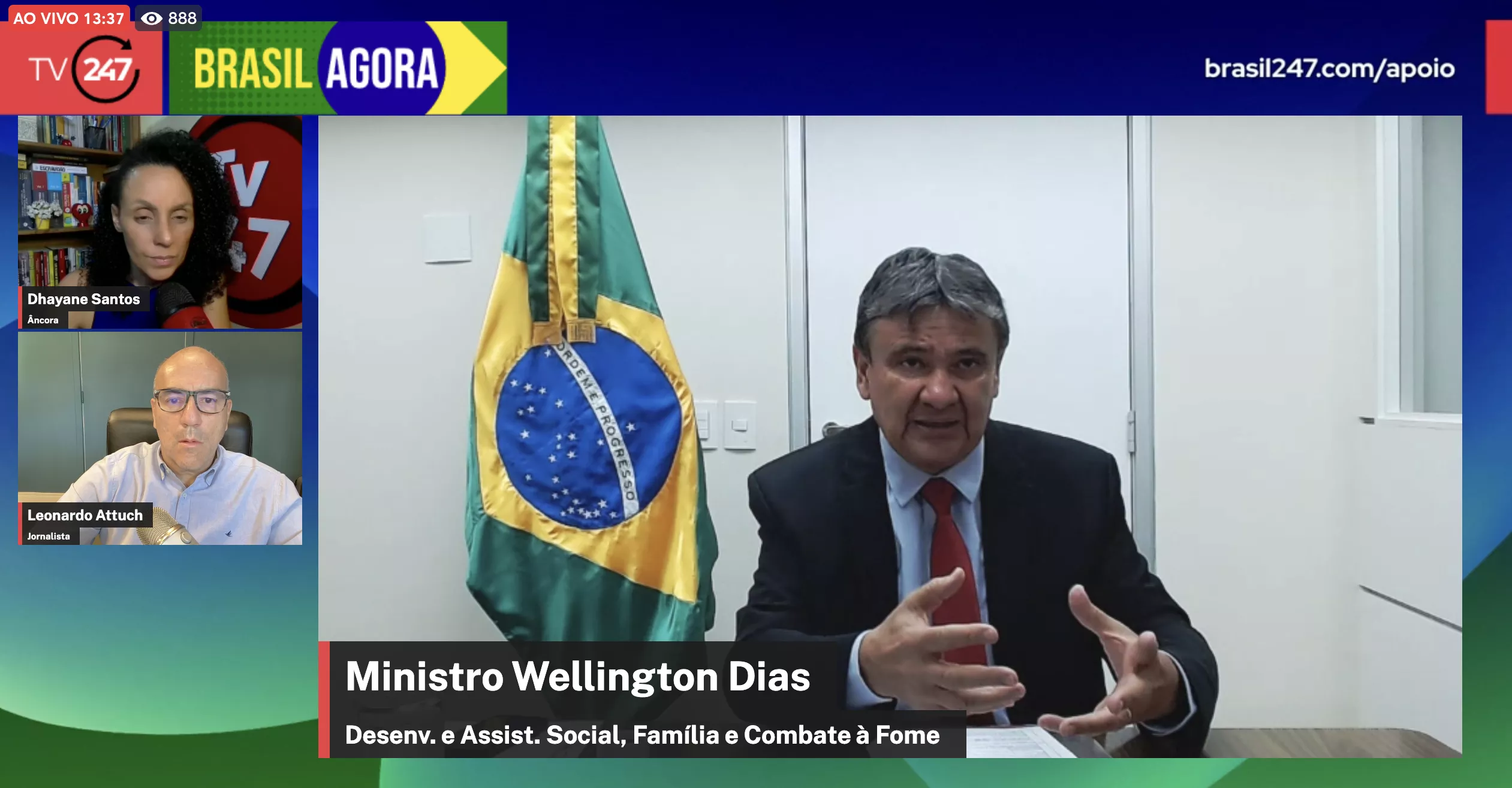 Wellington Dias em entrevista  TV 247