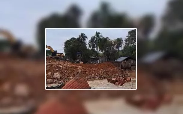 Comunidade de Pekuruty (RS) atingida pelas chuvas