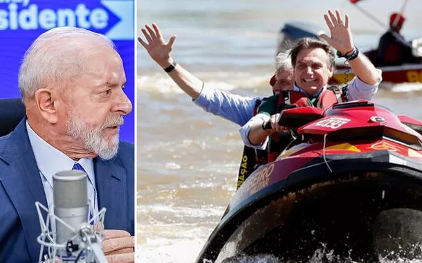 "Quando teve a cheia na Bahia o presidente estava passeando num jet ski", lembra Lula