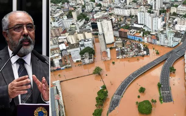 Senador gaúcho se emociona ao falar sobre ajuda ao Rio Grande do Sul