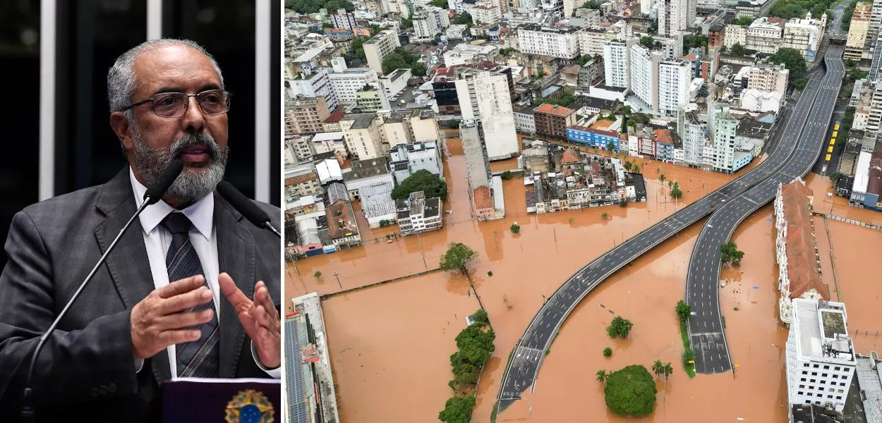 Senador gaúcho se emociona ao falar sobre ajuda ao Rio Grande do Sul