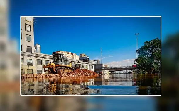 Em Porto Alegre, passarela será derrubada para a construção de corredor humanitário