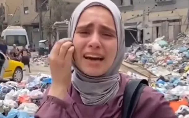 Chorando, mulher palestina desabafa: 'todos os dias somos expulsos de um lugar para outro. Deus, leve nossas almas' (vídeo)