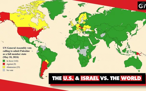 143 países, representando a vasta maioria do mundo, votaram na Assembleia Geral da ONU para apoiar a concessãomelhor site de prognosticosplena adesão à Palestina. Foram contrários os EUA, Israel e outros 7 pequenos estados.
