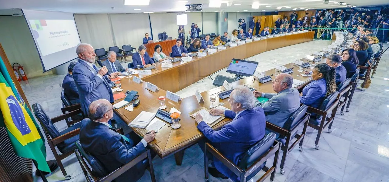 Reunião ministerial do governo Lula sobre crise no RS