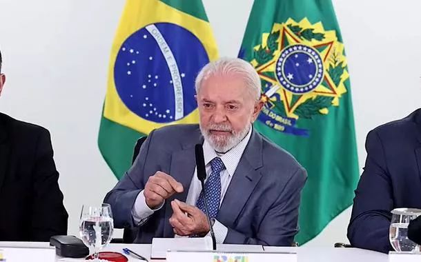 Rodrigo Pacheco (presidente do Senado), Lula (presidente da República) e Fernando Haddad (ministro da Fazenda)