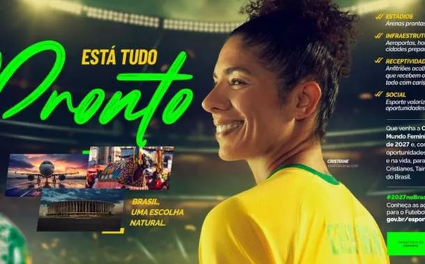 Governo lança campanha para promover candidatura do Brasil para sediar Copa do Mundo Feminina de 2027