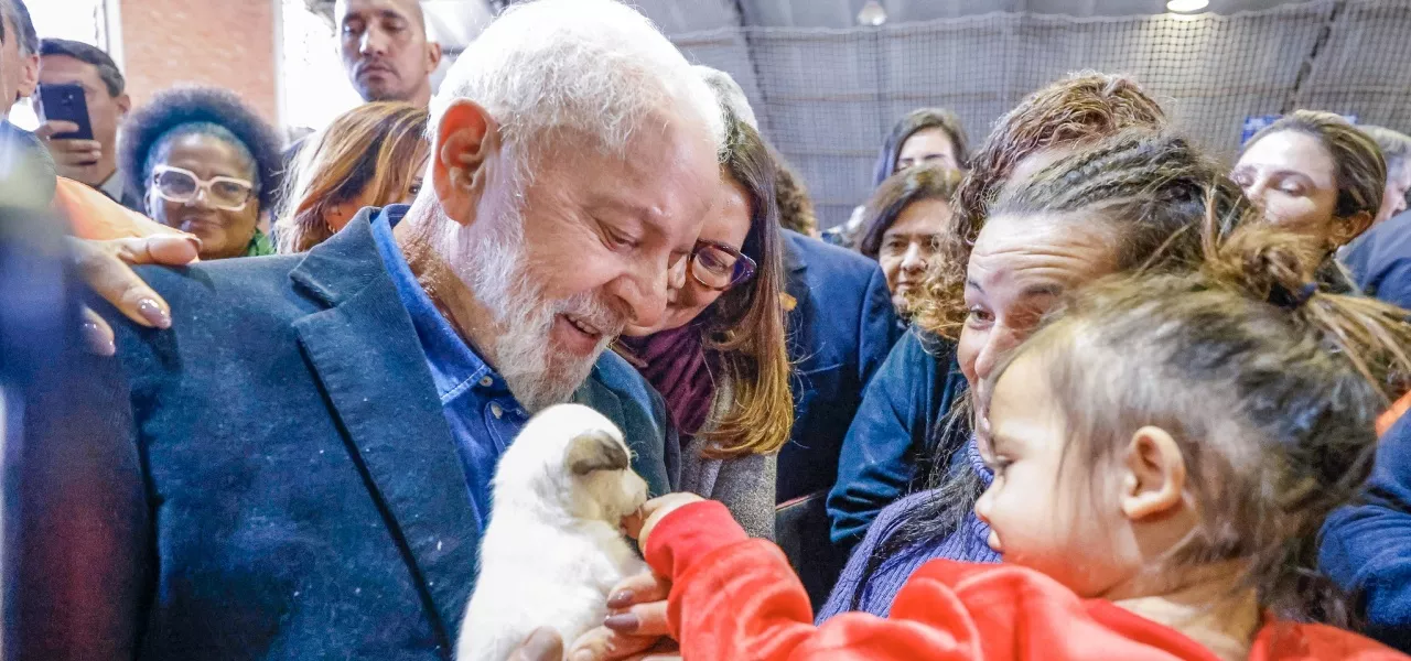 Presidente da República, Luiz Inácio Lula da Silva, durante Visita a abrigo no Rio Grande do Sul