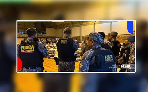 Agentes da Força Nacional no Rio Grande do Sul