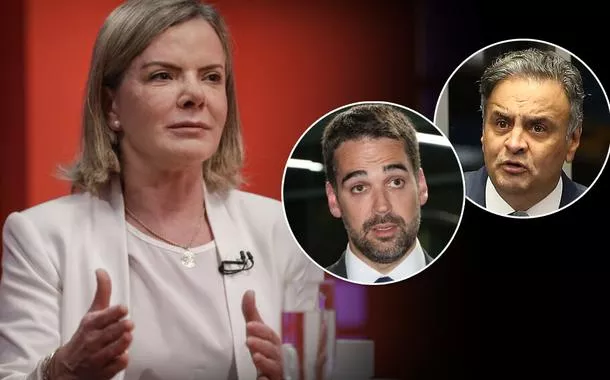 Aécio prejudica os gaúchos e faz disputa com Eduardo Leite, diz Gleisi