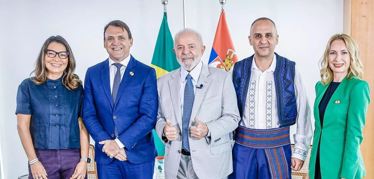 Janja, Petkovic, Lula e Aleksandar Ristic