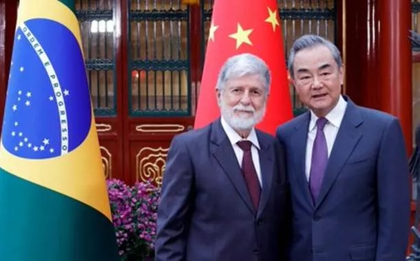 Celso Amorim e Wang Yi
